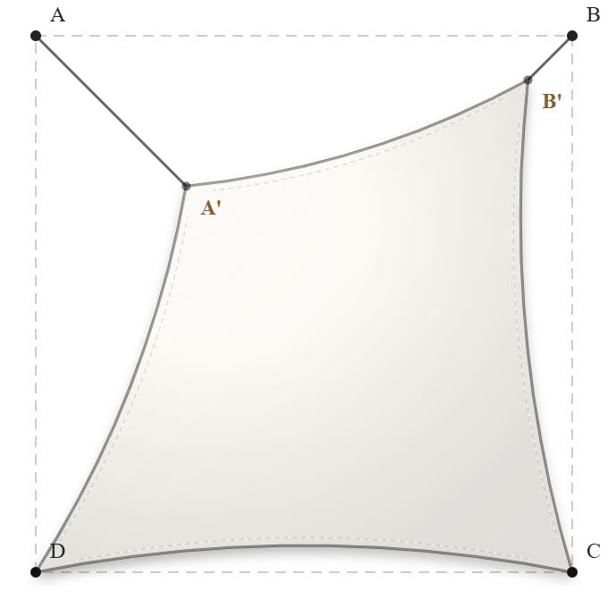 Voile d'ombrage - Voile d'ombrage Carrée - Blanc 92-2044